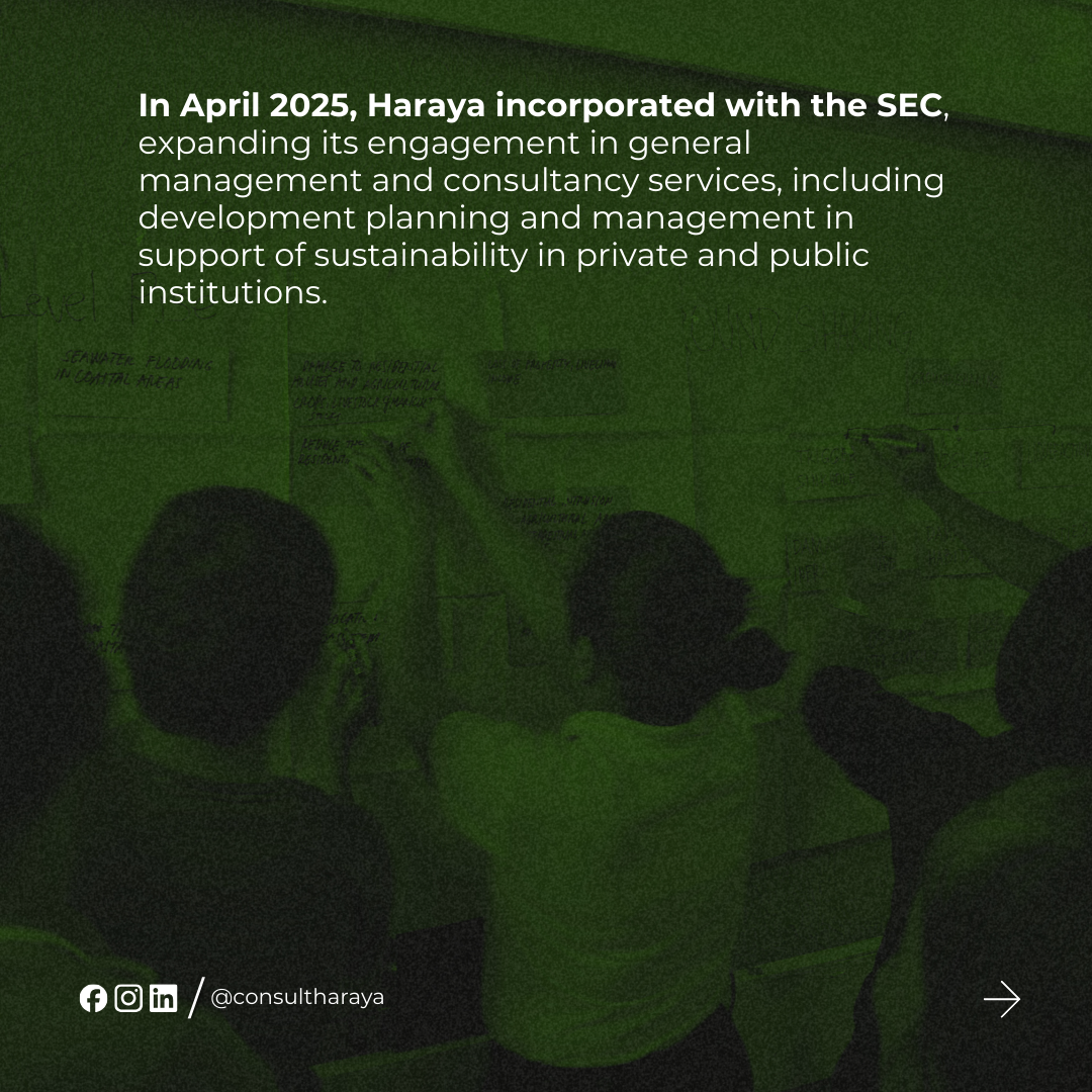 n April 2025, Haraya incorporated with the SEC